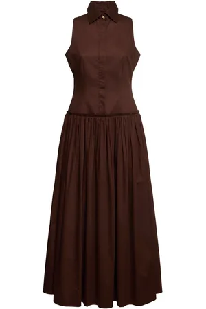Abadía Sama Cotton Poplin Long Shirtdress