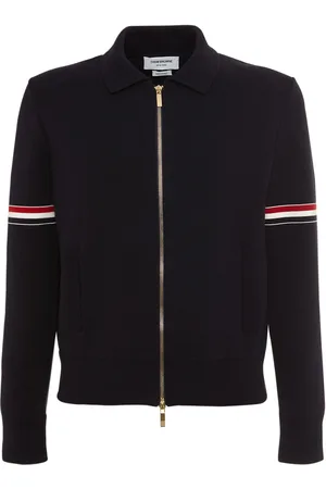 Thom Browne Milano Cotton Blend Bomber Jacket