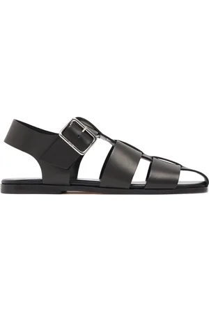 Aeyde 10mm Whit Leather Fisherman Sandals
