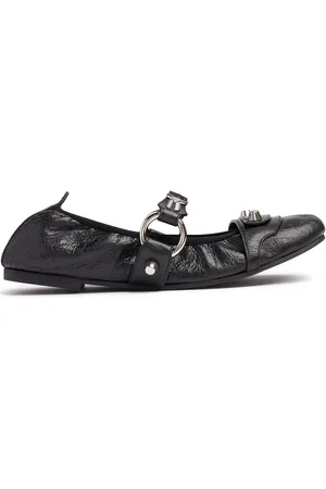 Balenciaga City Flat Leather Ballerinas