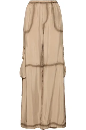 Acne Studios Pock Fluid Viscose Wide Cargo Pants
