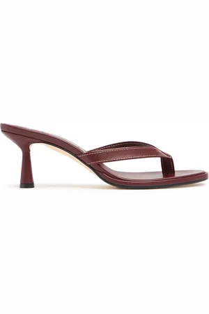 Aeyde 75mm Daphne Nappa Leather Thong Sandals