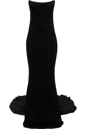 GIUSEPPE DI MORABITO Strapless Viscose Long Dress