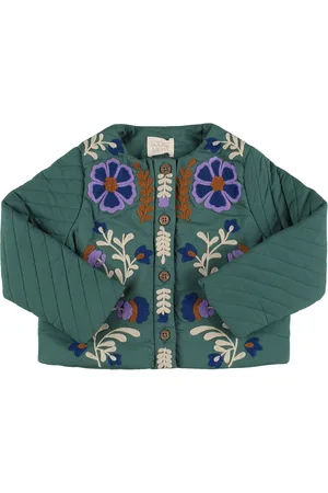 Louise Misha Embroidered Cotton Quilted Jacket