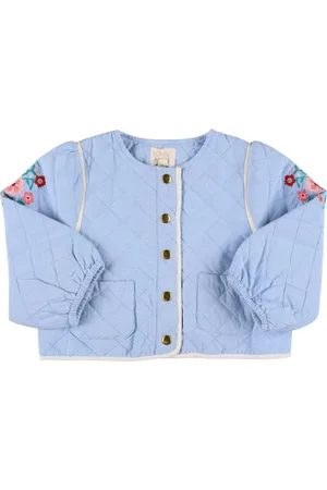 Louise Misha Embroidered Cotton Quilted Jacket