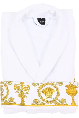 VERSACE Barocco & Robe Cotton Bathrobe