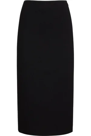 Alessandra Rich High Waist Tweed Bouclé Midi Skirt
