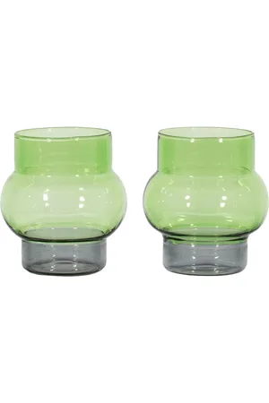 Tom Dixon Set Of 2 Bump Short Glasses