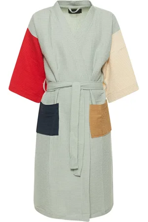 Hay Waffle Cotton Blend Bathrobe