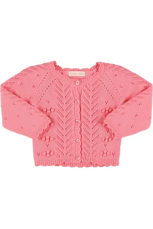 Louise Misha Embroidered Cotton Knit Cardigan