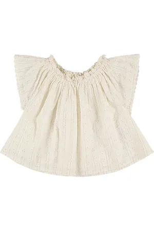 Louise Misha Embroidered Cotton Blend Gauze Shirt