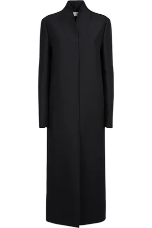 The Row Egle Wool & Silk Satin Long Coat