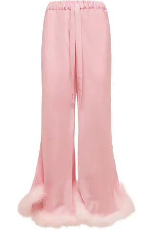 Sleeper Jersey Boudoir Pants W/ Feathers