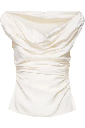 MAGDA BUTRYM Draped Silk Top
