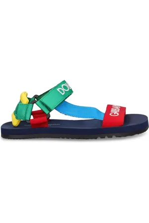 Dolce & Gabbana Logo Printed Nylon Sandals