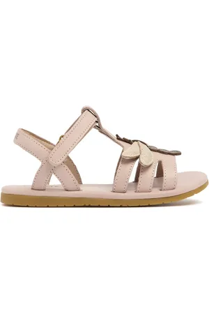 Donsje Leather Sandals W/ Dragonfly Patch