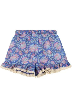 Louise Misha Printed Cotton Gauze Shorts