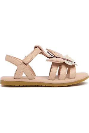 Donsje Leather Sandals W/ Butterfly Patch