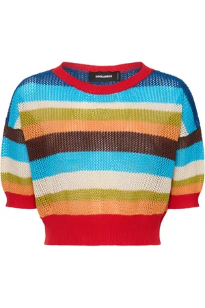 Dsquared2 Knitted Cotton Crop Top