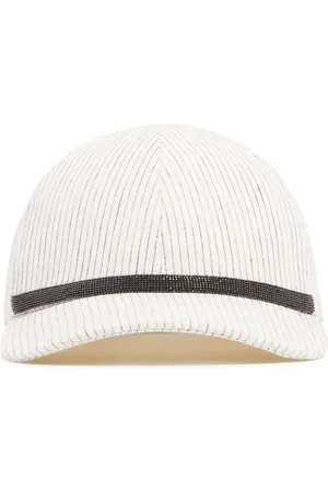 Brunello Cucinelli Embellished Linen Blend Baseball Cap