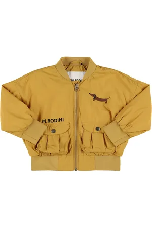 Mini Rodini Embroidered Nylon Bomber Jacket