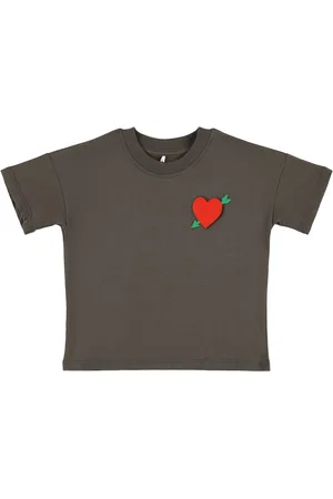 Mini Rodini Embroidered Cotton Jersey T-shirt