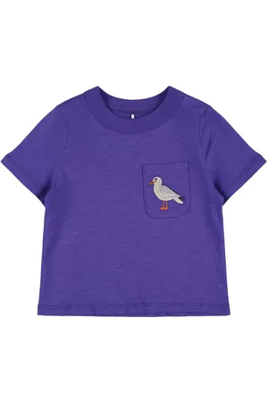 Mini Rodini Embroidered Cotton Jersey T-shirt