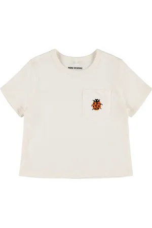 Mini Rodini Embroidered Cotton Jersey T-shirt