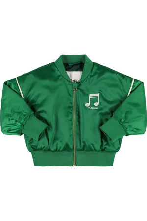Mini Rodini Printed Satin Bomber Jacket