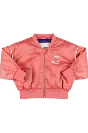 Mini Rodini Printed Satin Bomber Jacket