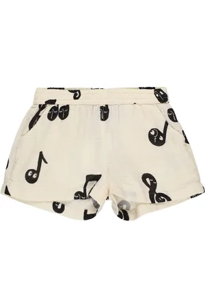 Mini Rodini Printed Cotton Muslin Shorts
