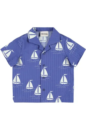 Mini Rodini Printed Cotton Poplin Shirt