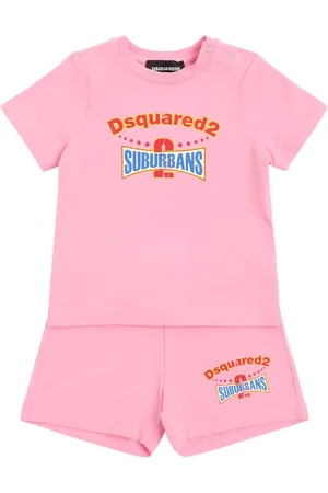 Dsquared2 Logo Stretch Cotton T-shirt & Shorts