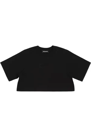 Dsquared2 Icon Cotton Jersey Crop T-shirt