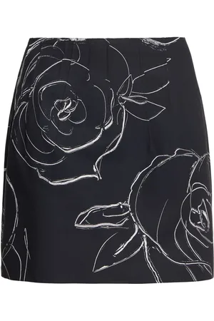 Marni Aurora Printed Heavy Cotton Poplin Skirt