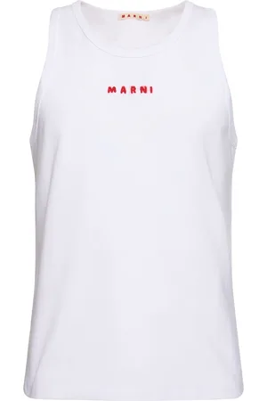 Marni Unbrushed Cotton Fitted Tank Top