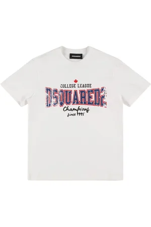 Dsquared2 Printed Cotton Jersey T-shirt
