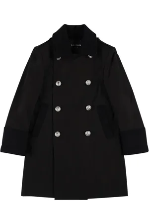 Balmain Cotton Blend Double Breast Coat