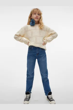 Mama;licious Vmolivia High Rise Mom Fit Jeans