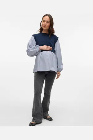 Mama;licious Regular Fit Mid Waist Bootcut Jeans