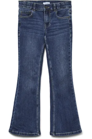 Mama;licious Vmriver High Rise Wide Fit Jeans