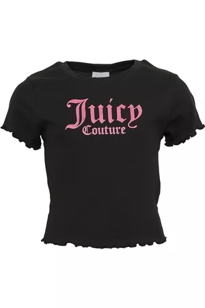 Juicy Couture Meisjes Crop Top - Meisjes Ribbed Fitted Crop Tops