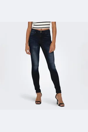 ONLY Donkerblauwe skinny jeans Dames Kendell