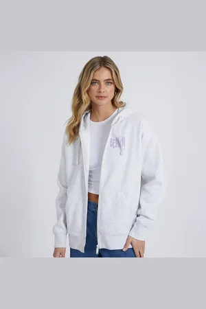 Bench Hoodie met ritssluiting Emeraude marmer dames