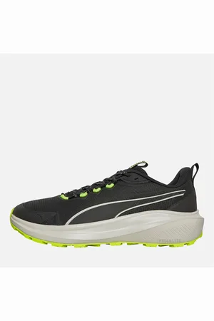 PUMA Heren Skyrocket Lite Trail Running Shoes /Veergrijs/Geel Alert