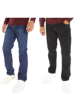 Smith And Jones Set van 2 Sazzi Jeans Heren Rechte Pasvorm Zwart/Donkergewassen