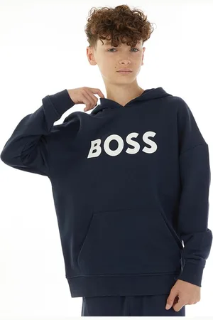 HUGO BOSS Jongens Hoodie Marineblauw