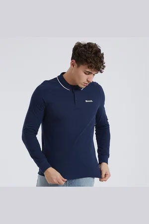 Bench Heren Telles Polo met Lange Mouw Navy