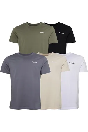 Bench Herenshirts Envoy 5-pack Zwart/Licht Khaki/Wit/Stone/Staalgrijs