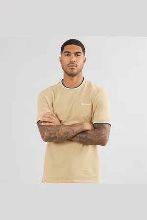 Ben Sherman Herenshirt Pique Ringer Steen